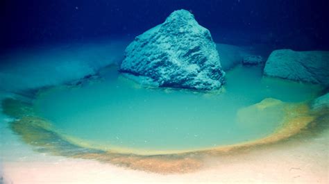 Underwater brine pools