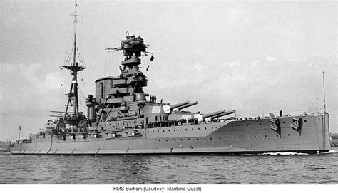 British Battleship Images in World War 2