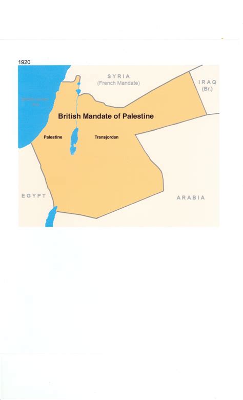 British Mandate Palestine Legacy 1920