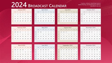 2025 Broadcast Calendar Guide Introduction