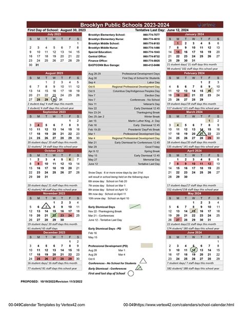 Brooklyn College Academic Year Calendar Overview