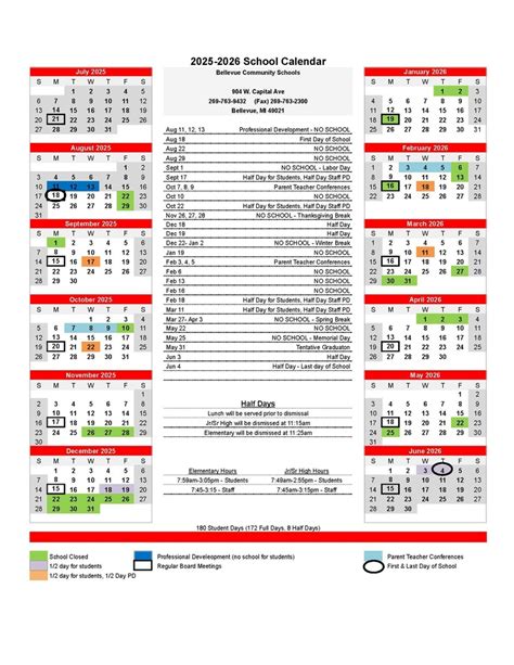 BSD405 School Calendar Structure