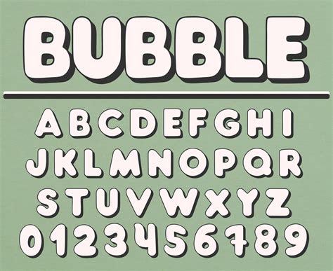 Description of Bubble Letters for Therapeutic Purposes