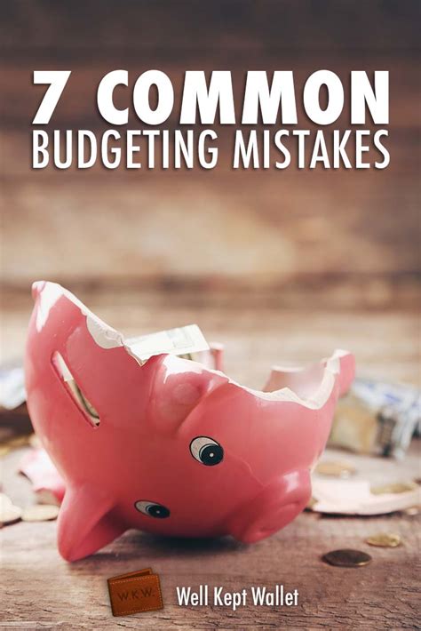 Common budgeting mistakes