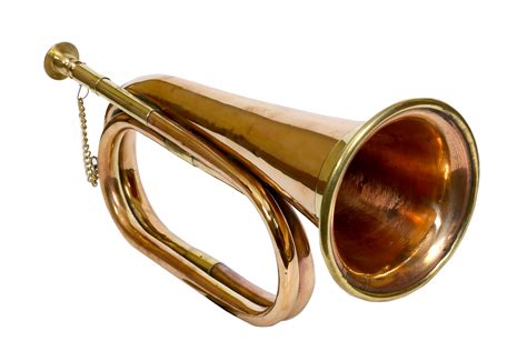 Close-up of a bugle instrument