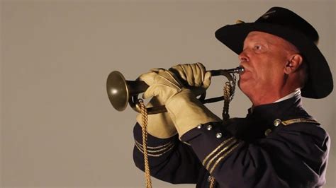 Bugler in military uniform