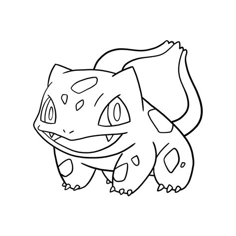 Bulbasaur coloring page for children