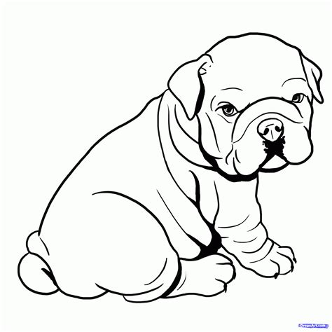 Bulldog coloring page