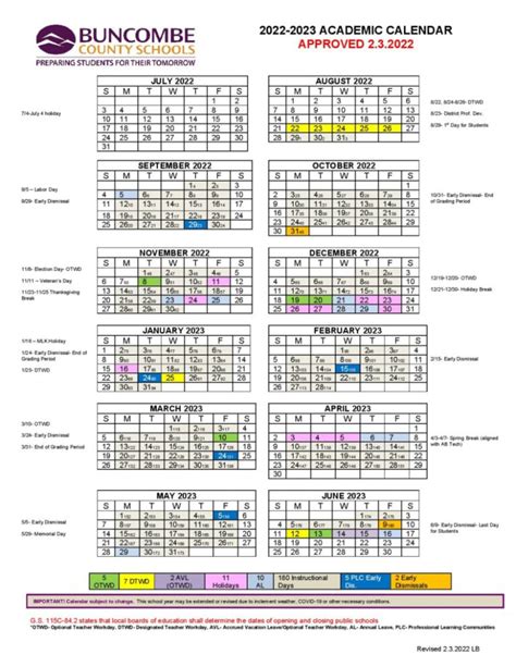 Benefits of Buncombe County Schools Calendar