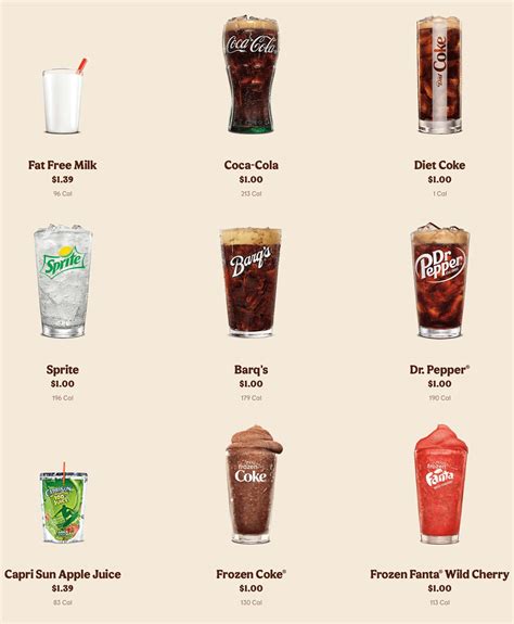 Burger King Drinks