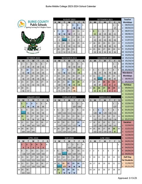 Burke County Public Schools Calendar