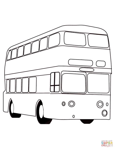 Bus coloring pages