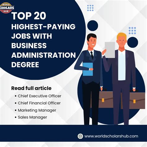 Business Administration Graduates High Paying Jobs