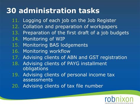 Business Administration Tasks