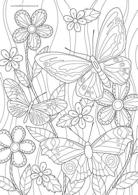 Butterfly coloring page activities for kids