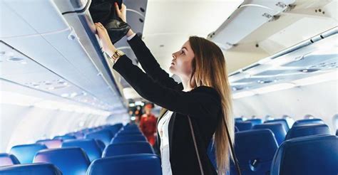 Flight attendants preparing the cabin