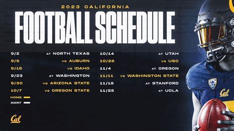 Cal Football Schedule