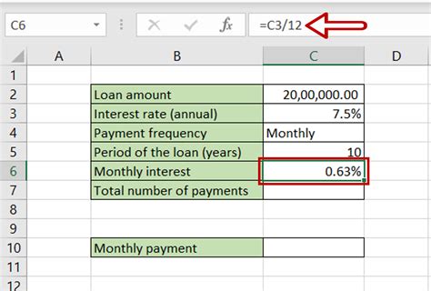 Calculating Monthly Payments