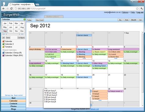 CalDAV Calendar View