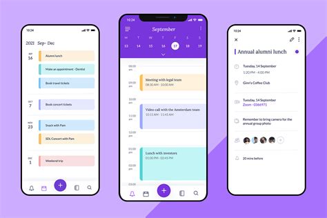 Calendar app template