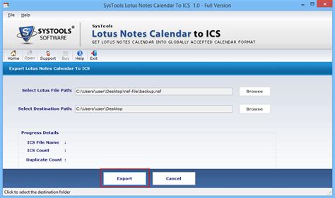 Calendar Application ICS Conversion