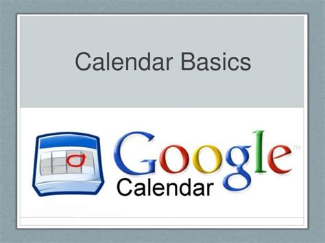 Understanding Calendar Basics