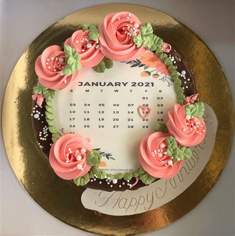 Calendar Cake Decorations