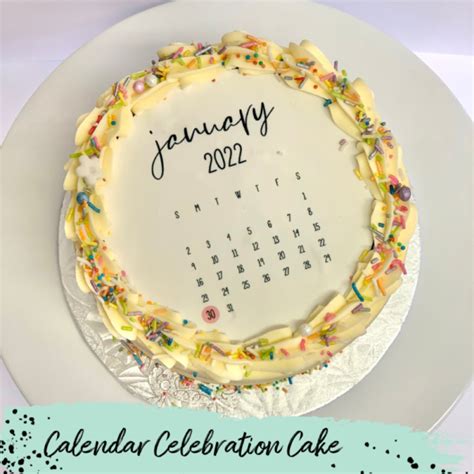 Calendar Cake Toppings