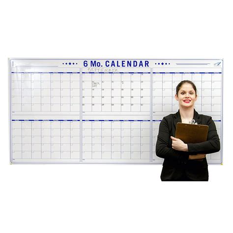 Calendar Dry Erase Board for Offices