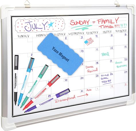 Calendar Dry Erase Whiteboard