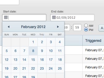 Calendar filtering