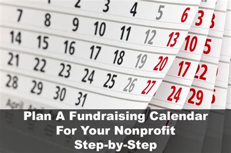 Steps for Creating a Successful Calendar Fundraiser