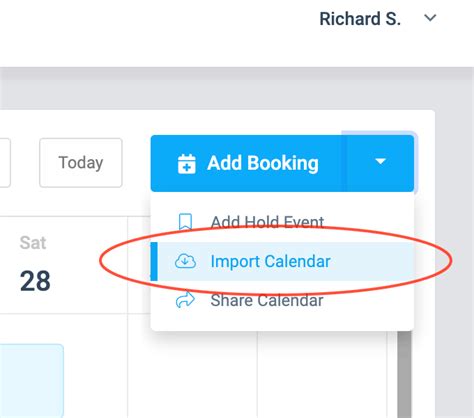 Description of Calendar Import Tips