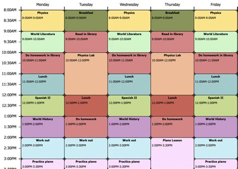 Calendar Management for Students