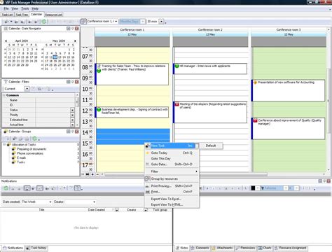 Calendar planning software