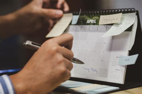 Reviewing and Adjusting Your Calendar