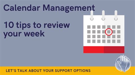 Calendar review tips