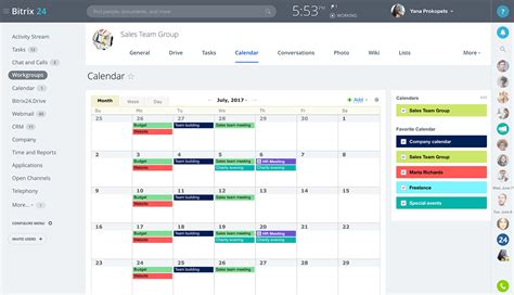 Calendar Tools and Features