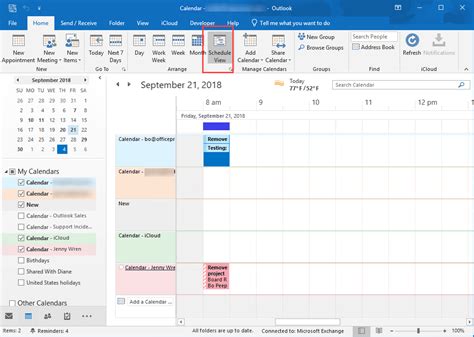 Different calendar views options in Dartmouth calendar