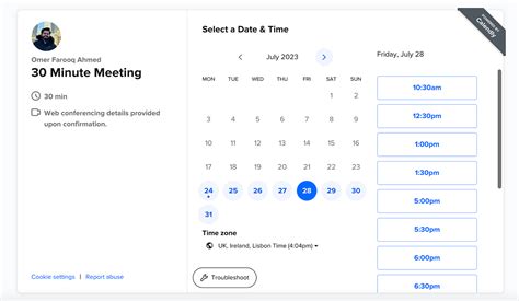 Calendly Calendar Name Setup