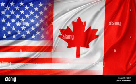 Canada and US flags