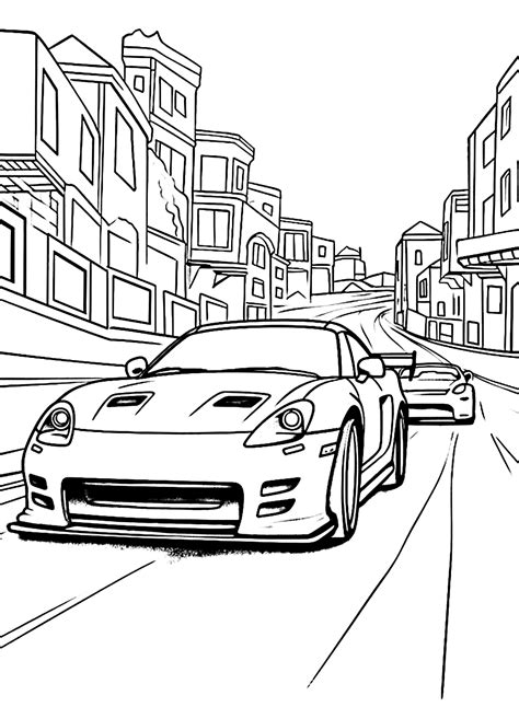 Car coloring pages for fun