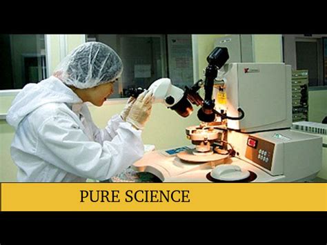 Careers in Pure Science