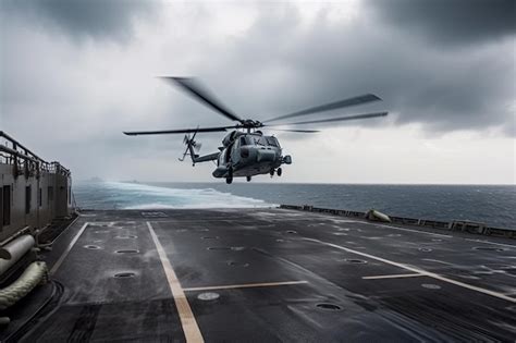 Carrier Landing in Stormy Weather