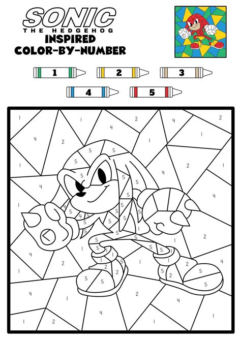 Cartoon color by number printable