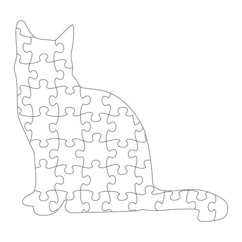 Cat Puzzles Templates