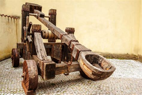 A historic catapult