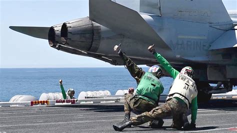 Catapult Launching Aircraft from Carrier