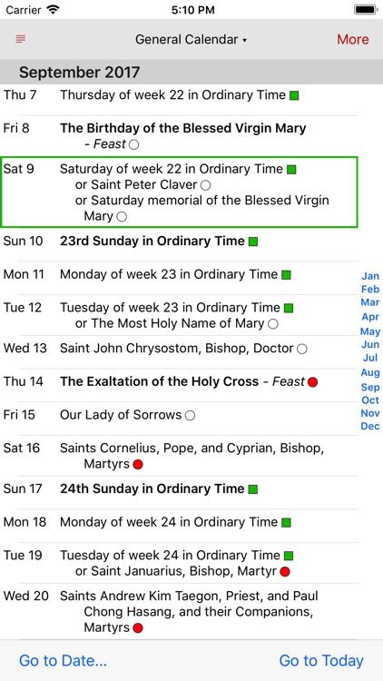 Catholic Calendar Apps Image