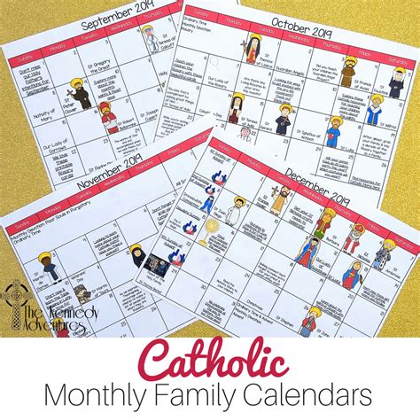 Catholic Calendar Daily Life Image